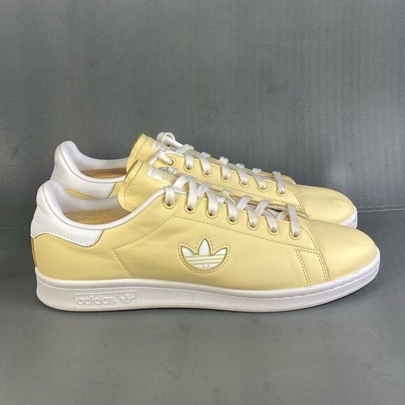 Adidas Stan Smith Men's Shoes White-Easy Yellow  sneaker size 10 - Picture 1 of 9
